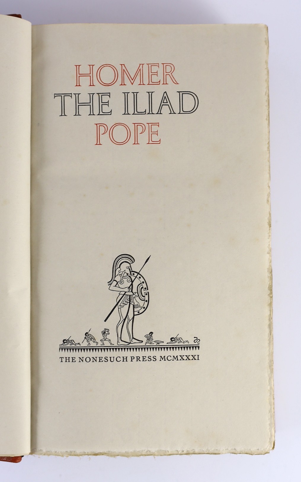 Nonesuch Press - Homer - The Iliad, translated by Alexander Pope, one of 1450